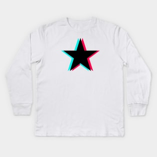 TikTok Star Black Kids Long Sleeve T-Shirt